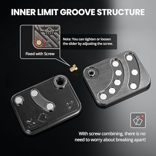 ITOKEY Fidget Toys Adults, Poker Card Fidget Toy, Metal Magnetic Slider