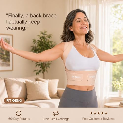 Fit Geno Invisilite Posture Corrector for Women Adjustable Upper Back Brace