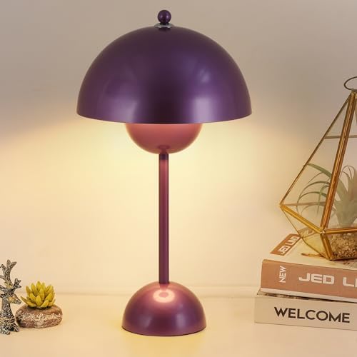 Creative Mid-Century Modern Bud Table Lamp for Home&Office, Pearl Violet