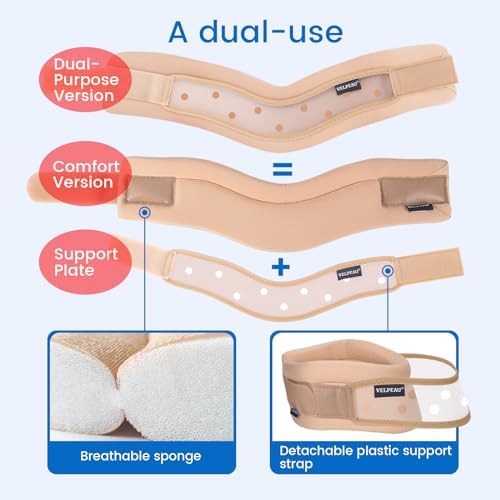 Velpeau Dual-purpose Neck Brace for Neck Pain and Support, Sleep Apnea L