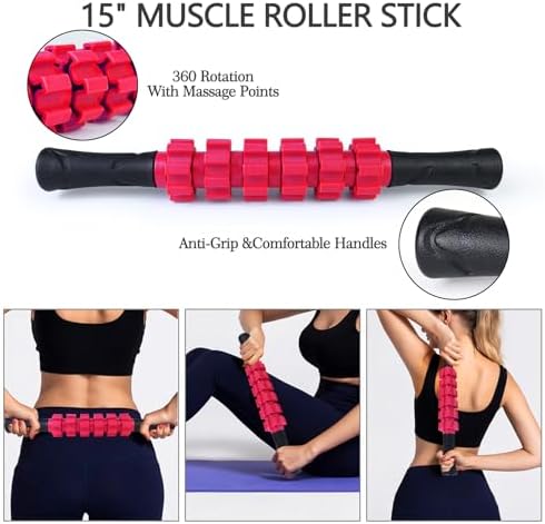 5 in 1 Foam Roller Set High Density Patented Foam Roller for Exercise