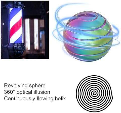 Kinetic Spinning Desk Toys, Fidgets for Anxiety and Stress for Adult Teen Cool-Stuff, Party Gifts for Christmas & Halloween (Circular/Cylindrical/Conical)