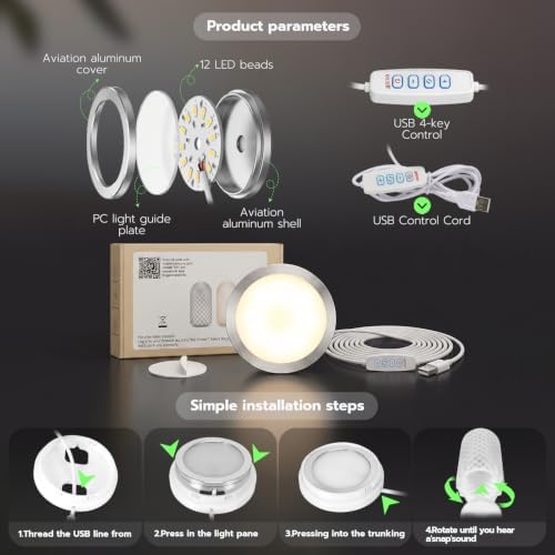 6-Pack LED Lamp Kit 001 for Bambu 3D Printer Parts Light Projects