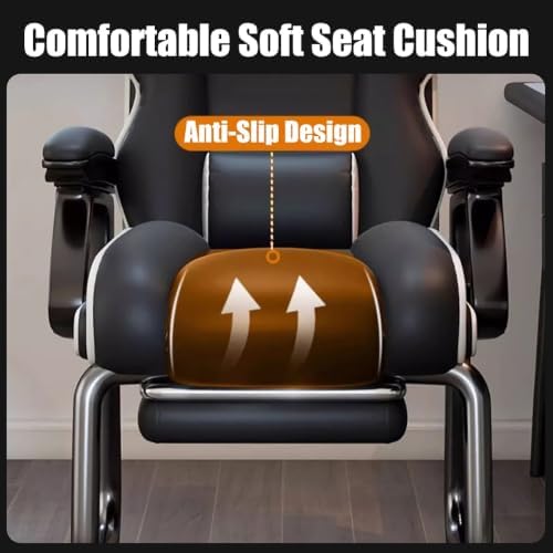 No Wheels Ergonomic Executive Office Chair with Footrest