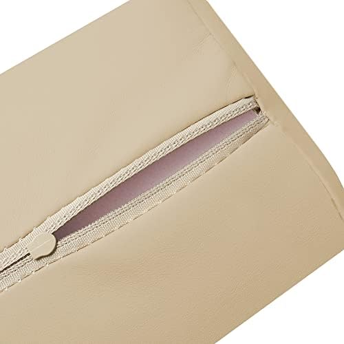 Saloniture Half Round Neck Massage Table Bolster Pillow Pad - 13 x 6 x 3 Inch - Cream