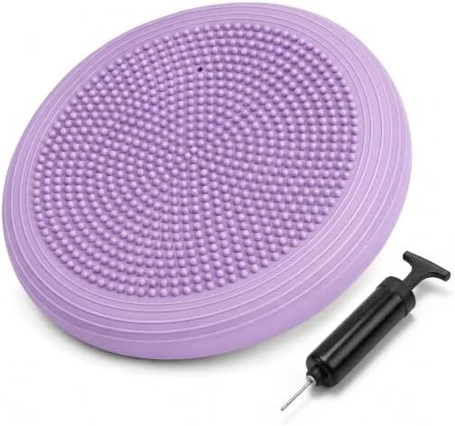 Hanstuten Wobble Seat Cushion Balance Disc - Rubber Wiggle Seat for Active Sitting, Office Desk Chair, and Core Strength Training
