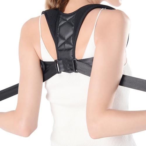 Spine Posture Corrector, Adjustable Invisible Back Support Posture Corrector Belt for Sitting Posture Support, Hunchback Correction Trainer for Men and Women, Helps Relieve Neck, Back and Shoulder Pain