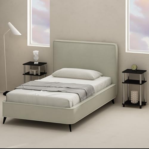Furinno JUST Set of 2 Toolless 3-Tier Night Stand, Americano