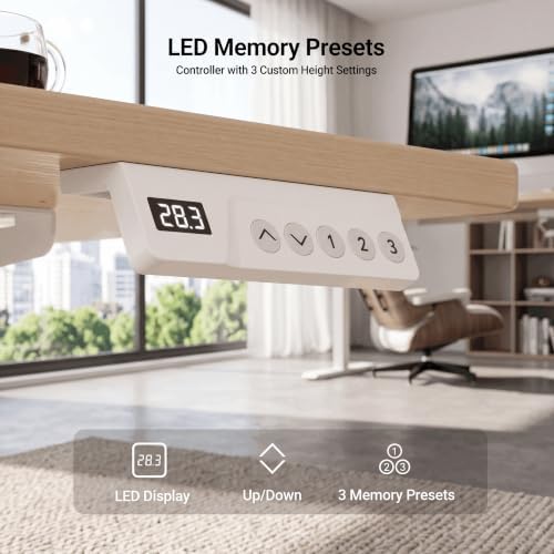 Claiks 35 x 20 Inch Nature Electric Standing Desk