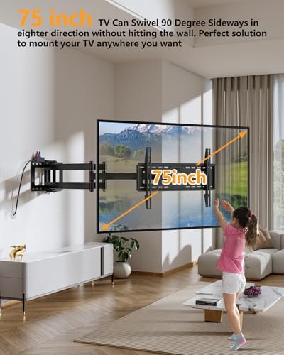 FORGING MOUNT Full Motion TV Wall Mount for 50-90 inch TVs
