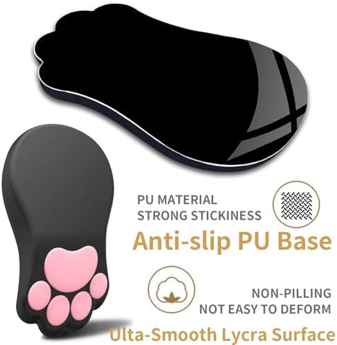 L-SPOUTTO Ergonomic Mouse Pad with Wrist Rest,Black Mouse Pad Wrist Support