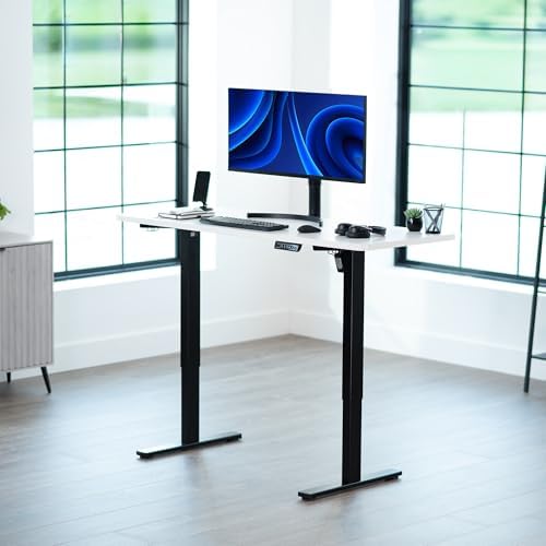 VIVO White 60 x 24 in Standing Desk, DESK-KIT-1B6W