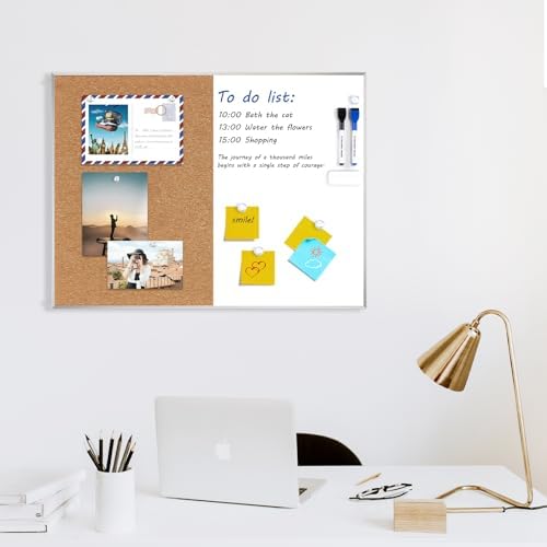 ARCOBIS Cork Board White Board Combo