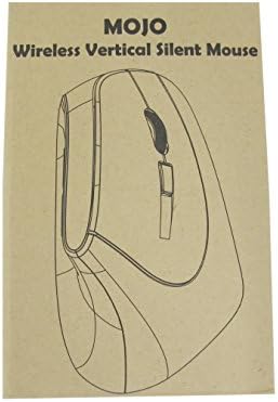 MOJO Silent Bluetooth Vertical Mouse - Wireless Optical Ergonomic Mouse w/Adjustable Sensitivity