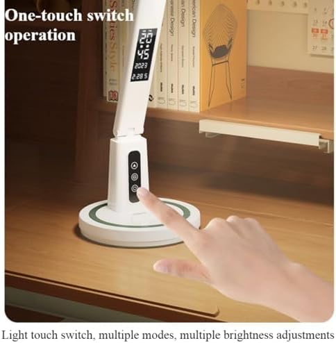 Multifunctional LED Eye Protection Desk lamp | No Flicker, Anti-Blue Light, 5-Speed dimming and Color Adjustment, USB Charging and Portable (Charging Model)