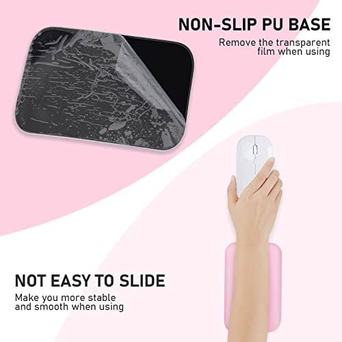 Leolee Elbow Rest Pads for Desk, Pink Ergonomic Wrist Rest Arm Rest Pads