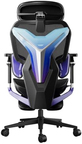 AutoFull G7 Gaming Chair - 3-Zone Lumbar, 22-Point Adjustment, Breathable Mesh, Custom Backplate, 720° Armrests, BIFMA Certified Ergonomic, 140° Recline, IGR Certified, Niko Endorsed - Purple