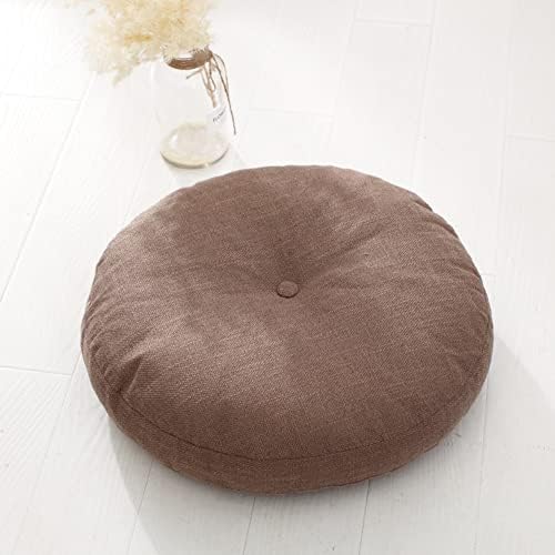 Removable Tatami Futon Floor Cushion Seating Cushion Floor Pillow,Round Living Room Office Chair Pads Mat Yoga Cushion Meditation Floor Pillow A 50cm(20inch)