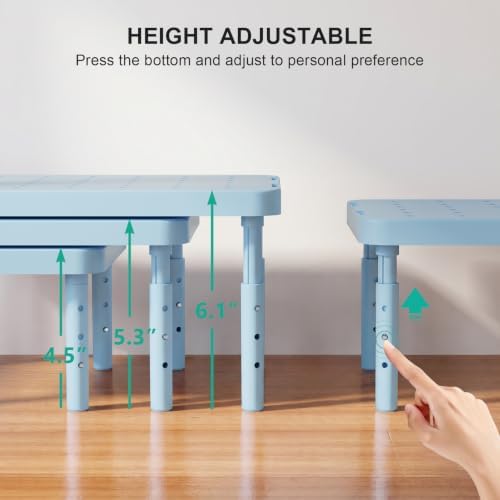 WALI Computer Monitor Stand for Desk, Adjustable Laptop Riser, up to 44 lbs