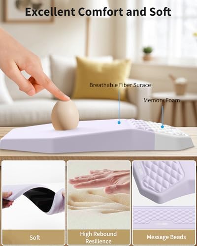 Ergonomic Mouse Pad with Wrist Rest & Keyboard Wrist Rest Support Set