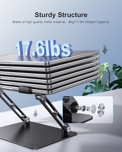 JOIOT Ergonomic Laptop Stand,Adjustable Riser for 10-17.3”Computer