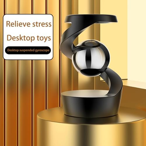 Kinetic Spinning Desk Toy, ADHD Stress Fidget Desktop Decor Rose Gold