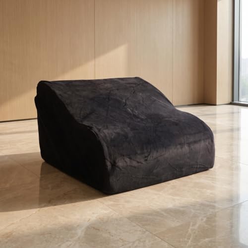 Black Under Desk Foot Stool with Slow Rebound Sponge Support