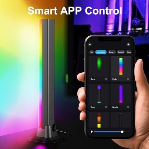 RGB Light Bar Smart Music Sync RGB IC LED Lights Bars, APP&Remote Control