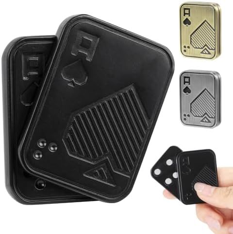 ITOKEY Fidget Toys Adults, Metal Magnetic Fidget Slider, EDC Poker Card