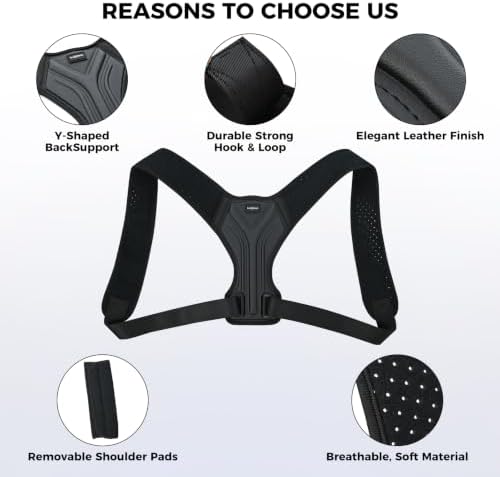 Posture Corrector for Women and Men, Adjustable Upper Back Brace