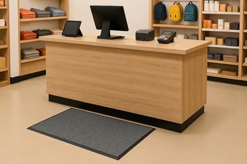 Guardian 24020301 Soft Step Anti-Fatigue Floor Mat, Vinyl, 2'x3', Black