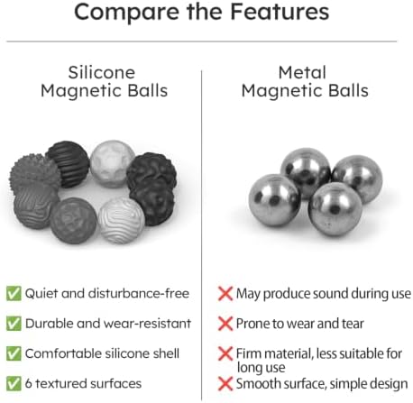 Magnetic Sensory Fidget Balls (8PCS), Weighted Magnet Balls Fidget Toys