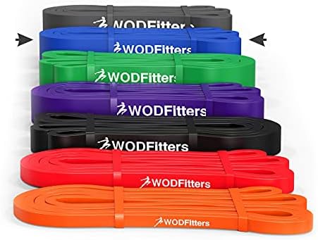 WODFitters Pro Series Pull-Up Assistance Bands – Premium Resistance Loop Bands for Assisted Pull Ups, Muscle Ups, Strength Training & Mobility – Durable Bands for Functional Fitness