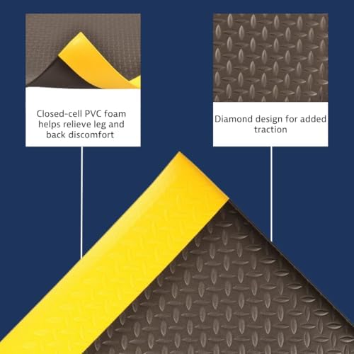 NoTrax 418 Diamond Tred™ 2' x 60' x 3/8" Anti Fatigue Mat