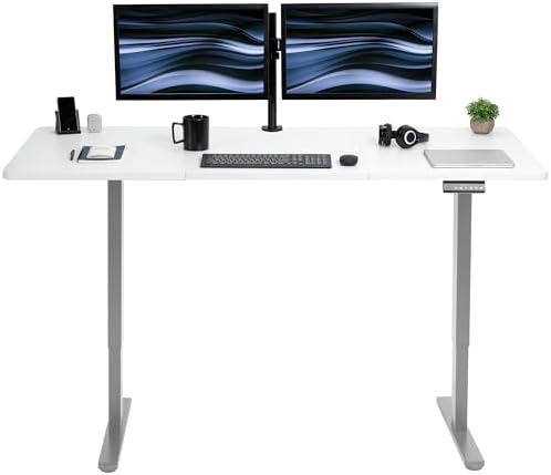 VIVO White 71 x 30 in Standing Desk, DESK-KIT-E2G7W