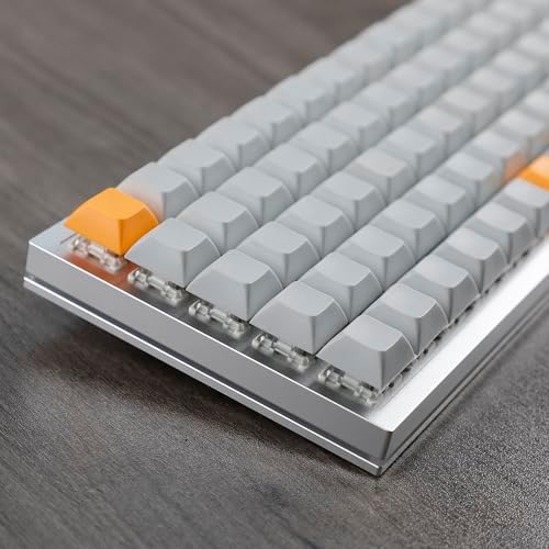YMDK XDA DSA Blank Colorful PBT Keycaps Suitable for Ortholinear Layout MX Keyboard XD75 ID75 Split 36 Corne Split 46 Planck Preonic Niu40 (DSA 109)