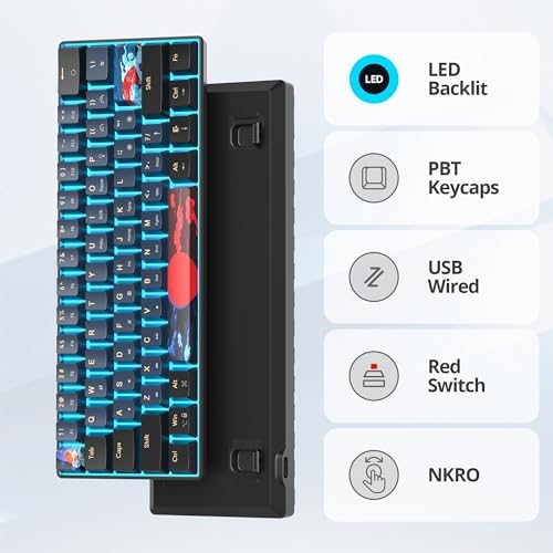 Owpkeenthy 60% Wired Mechanical Keyboard