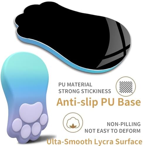L-SPOUTTO Ergonomic Mouse Pad with Wrist Rest,Cute Mouse Pad Wrist Support