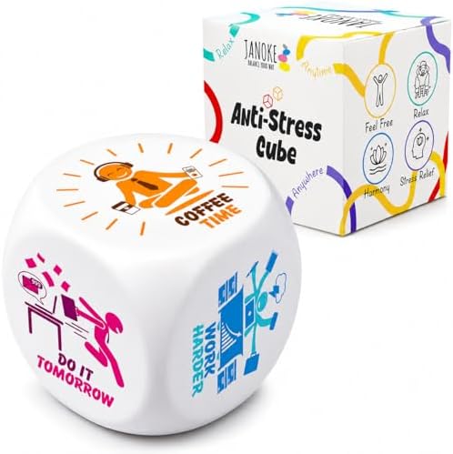 Stress Cube – Squishy Fidget Toy for Adults, Quiet Stress Relief Desk Toy