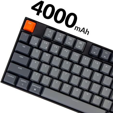 Keychron K10 Full Size Layout RGB Backlit Hot-Swappable Mechanical Gaming Keyboard for Mac Windows, Multitasking 104-Key Bluetooth Wireless/USB Wired Computer Keyboard with Keychron Super Brown Switch