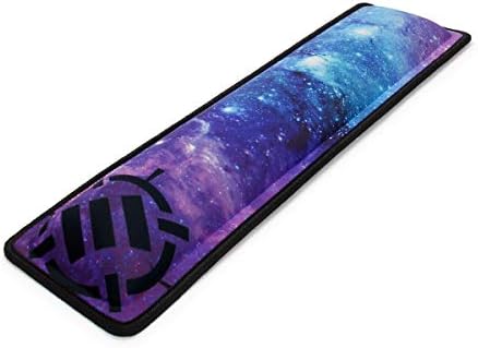 ENHANCE Keyboard Wrist Rest - Keyboard Wrist Support with Memory Foam Pad and Premium Anti-Fray Stitching - Fits Full Size Boards Helps with Pain for PC, Laptop, Office Typing - Galaxy