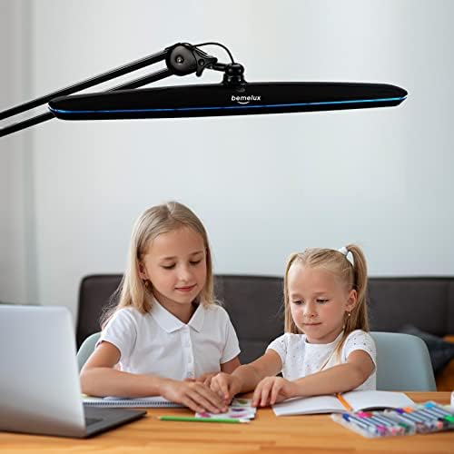 23-Inch LED Task Lamp with Clamp, 24W 2200LM, Black