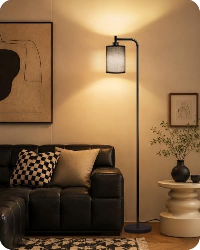 Dimmable Floor Lamp for Living Room with Remote & 10W Bulb