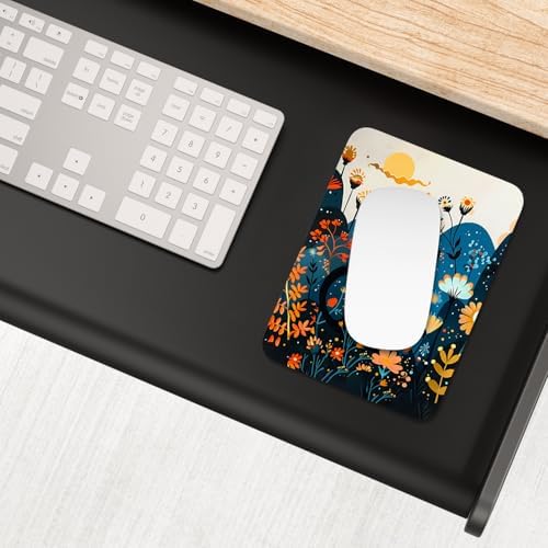 Small Mouse Pad, Mini Mouse Pad 6 x 8 Inch, Thick Rubber Waterproof Mouse Mat, Cute Mousepad for Women Men Wireless Mouse Laptops Home Office, Cute Cat