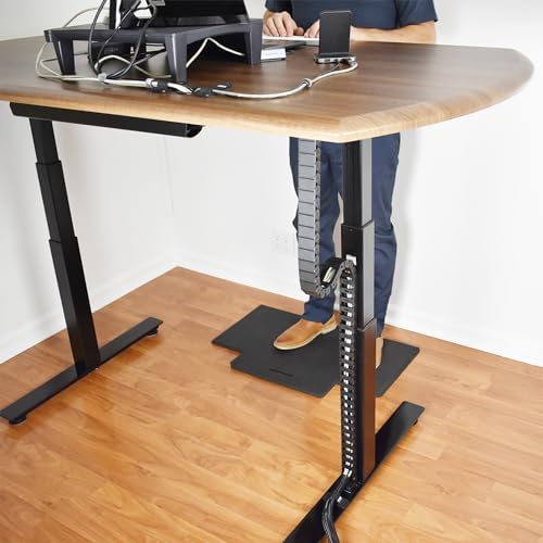 Quality Clever PivyCord-Vez Flex Chain Raceway Cable Management Solution for Sit-Stand Variable Height Desks, Flexible Cable Raceway to Hide, Organize and Protect Wires and Cables, Black