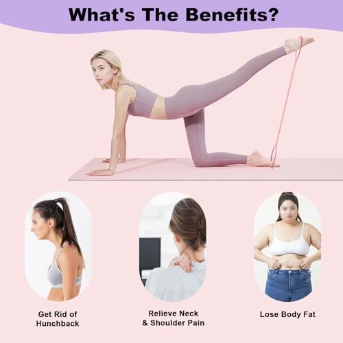 Figure 8 Resistance Bands with Handles,Silicone Exercise Band Set