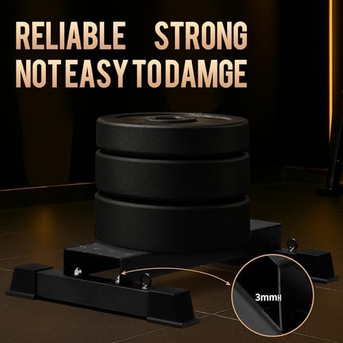 Steel Standing Calf Raise Platform, Anti-Slip Block for Leg & Squat