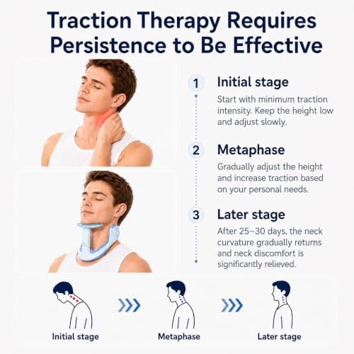 Neck Brace Posture Corrector, Memory Foam Cervical Collar for Pain Relief & Neck Hump, Adjustable Neck Support for Office, Travel & Daily Use - Soft Breathable, Men Women