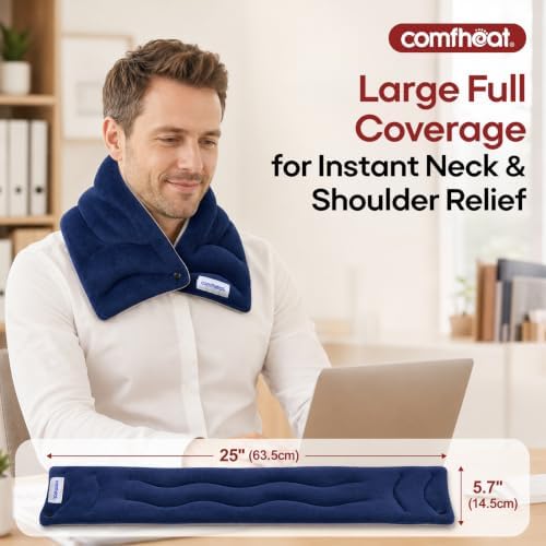 Neck Heating Pad Microwavable for Pain Relief, Moist Hot Compress