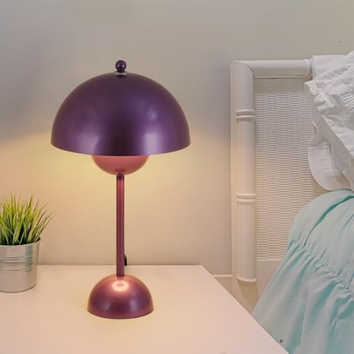Creative Mid-Century Modern Bud Table Lamp for Home&Office, Pearl Violet
